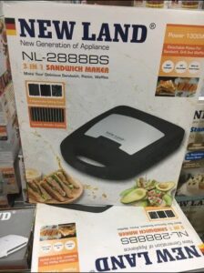ساندویچ ساز 3 کاره نیولند مدل NL2888BS