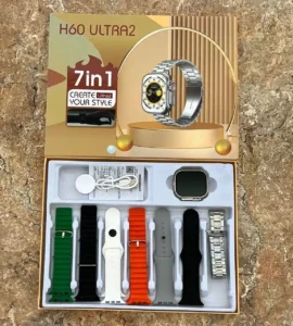 ساعت و اپل واچ هفت دستبند فلزی مدل SMART H60